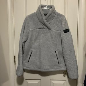 Like new north face fleece shawl collar pullover